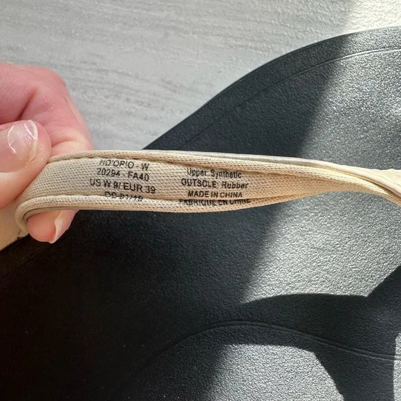 OluKai Women's Black and Gold Flip Flops - Picture 2 of 7